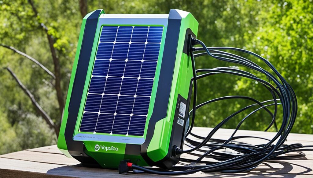 Portable solar battery charger