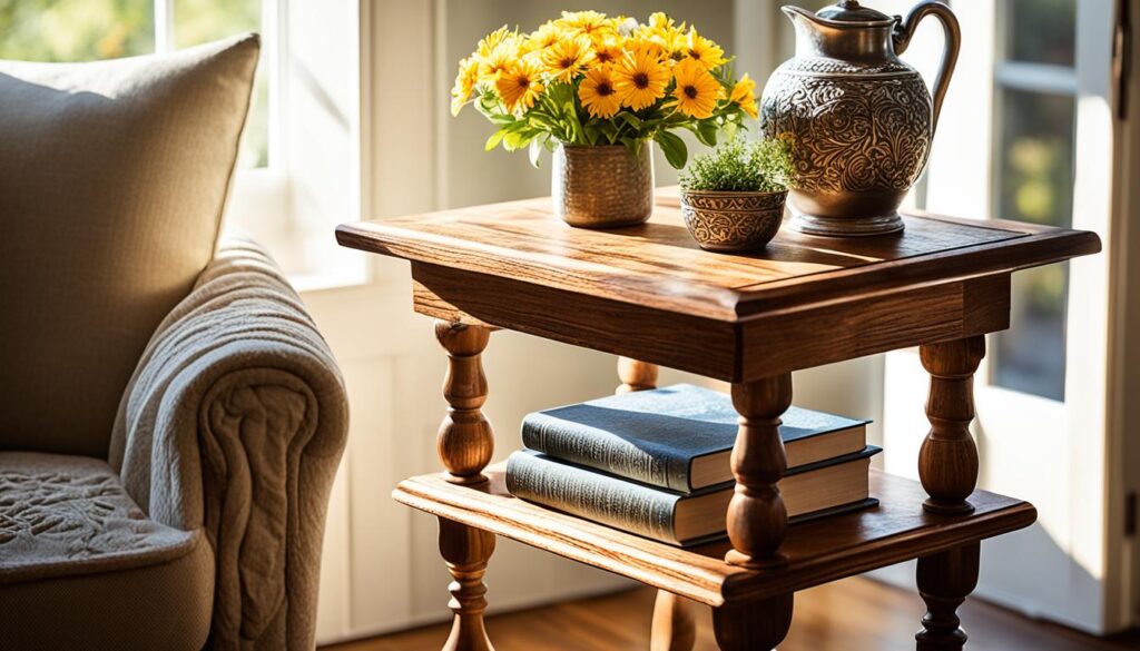 Wooden end tables