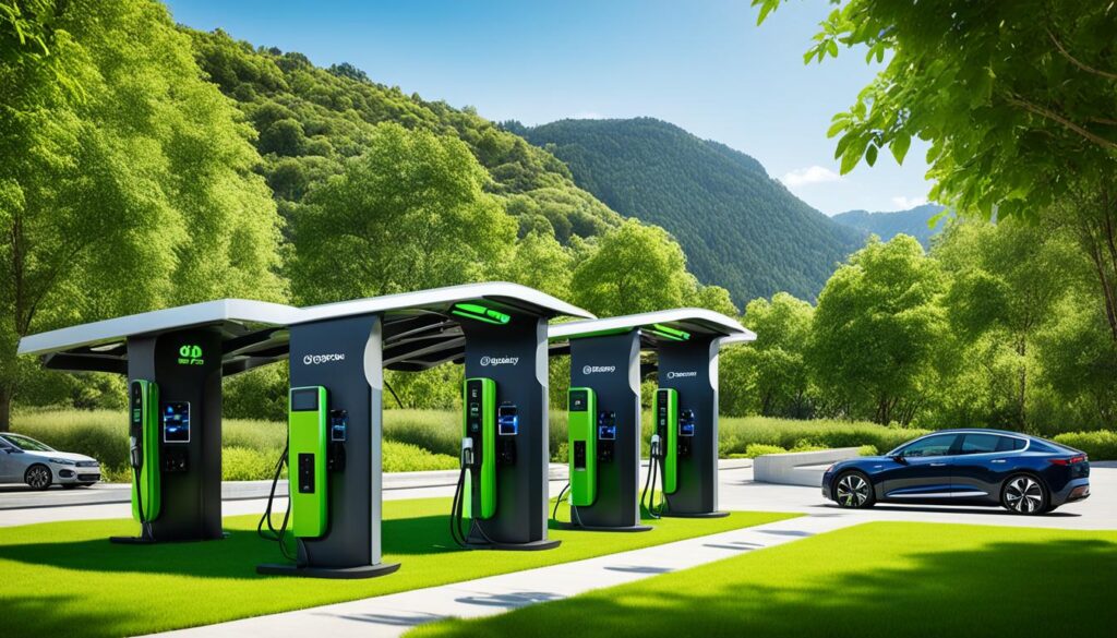 car battery charging station networks