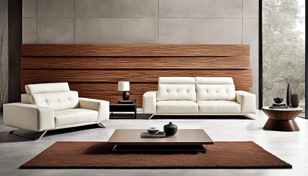 contemporary furniture textures