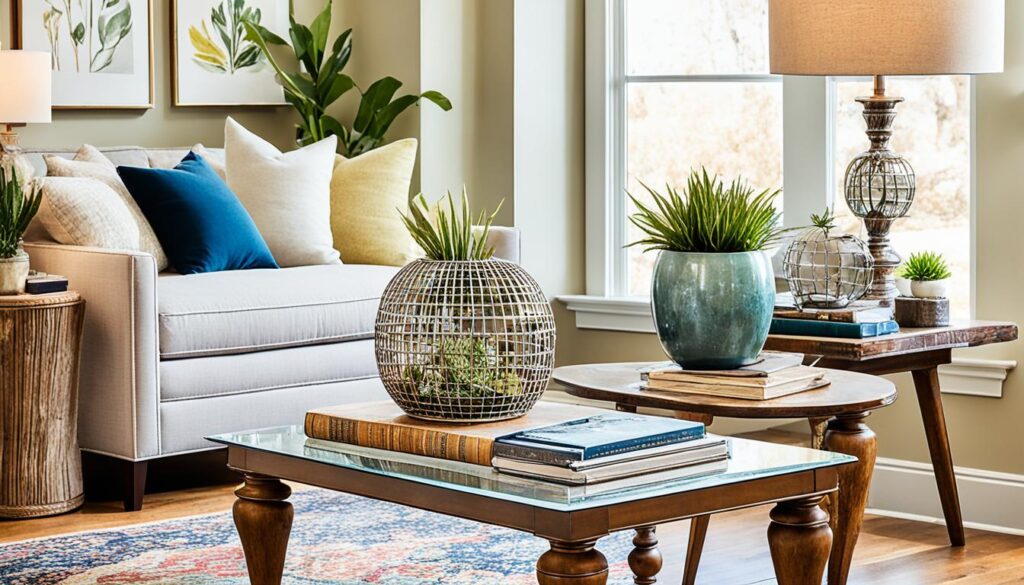 eclectic home decor end tables