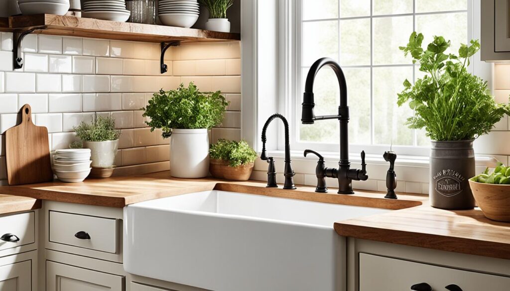 farmhouse sink