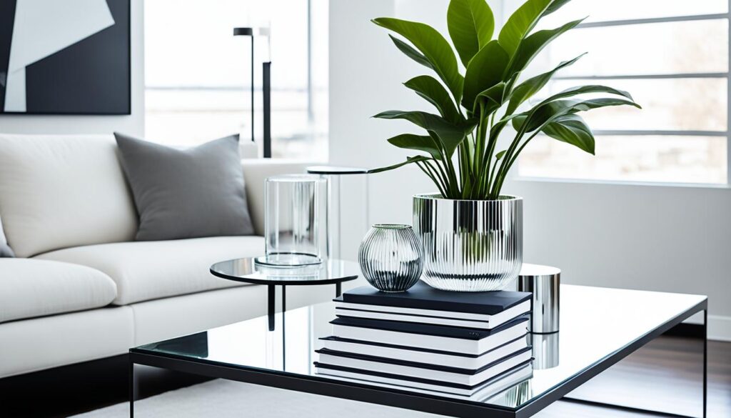 glass end tables