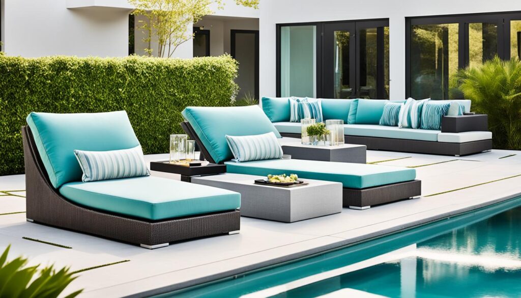 poolside seating