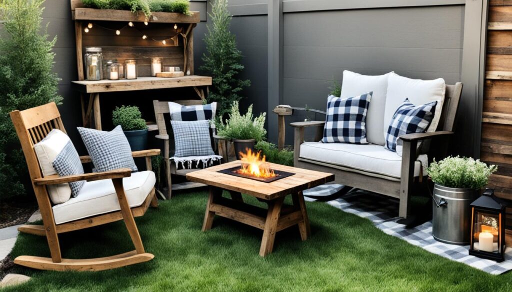 rustic furniture USA outdoor spaces