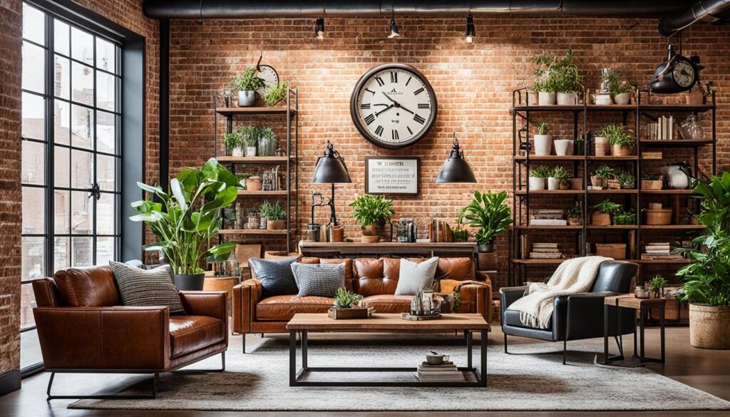 rustic industrial decor