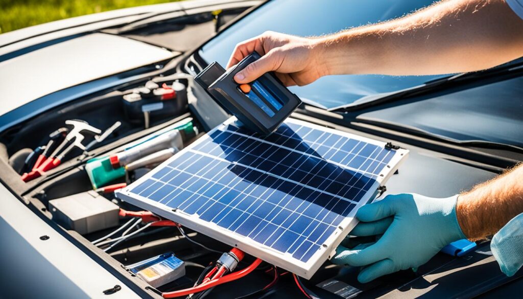 solar car battery charger maintenance