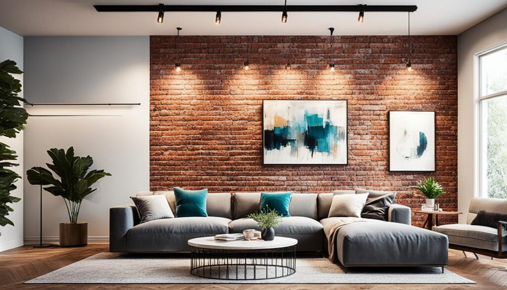 Exposed Brick Accent Wall