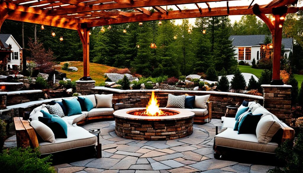 Fire Pit Seating and Decor