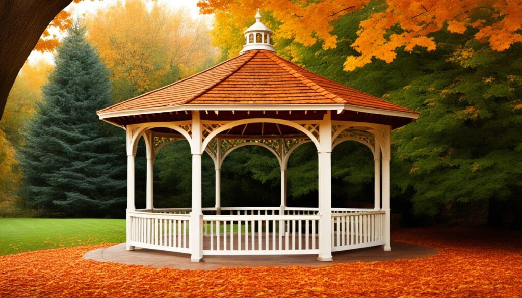 Gazebo in all seasons