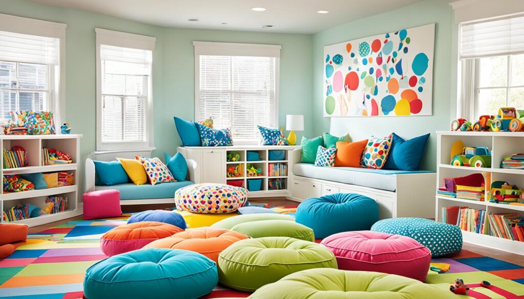 Kids' Playroom Floor Cushions