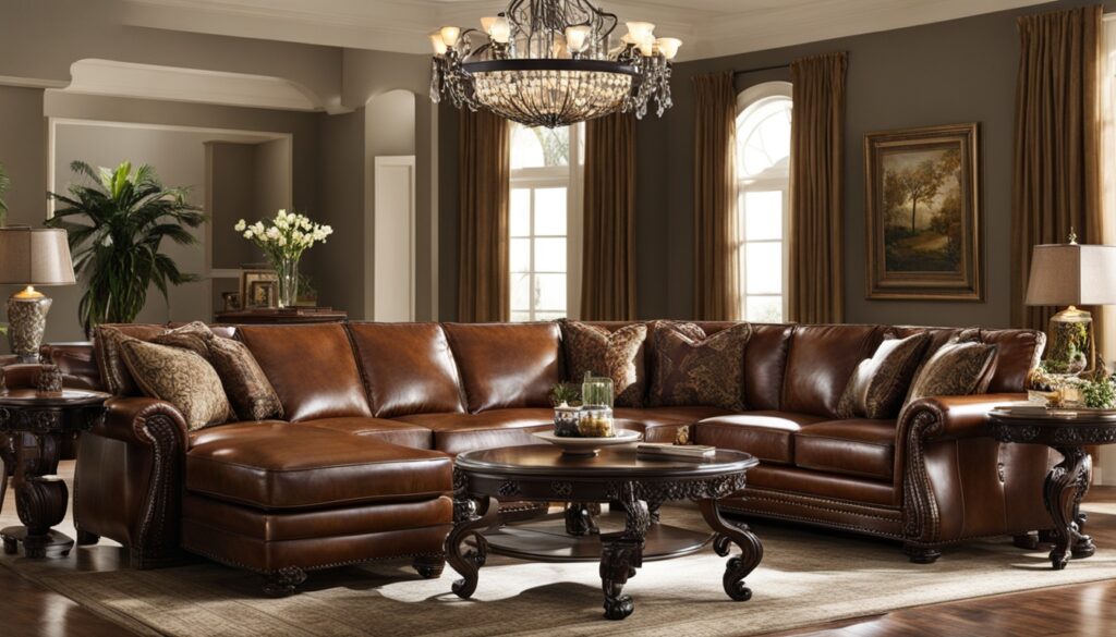 Leather Sectional