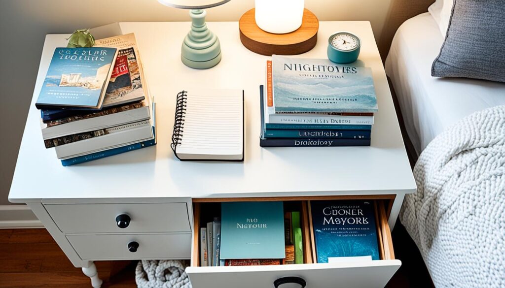 Nightstand organization