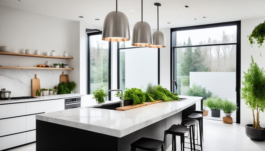 Pendant Lights in Kitchen