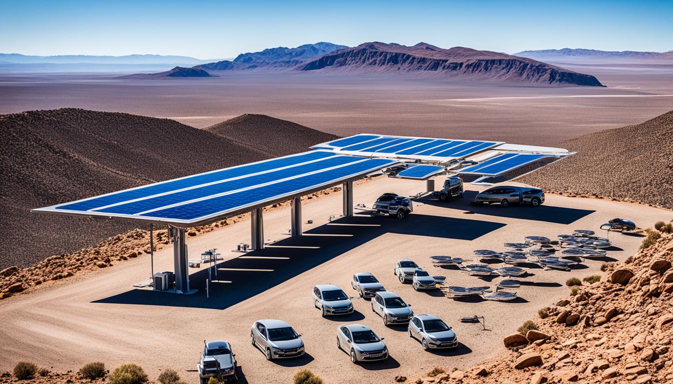 Solar car battery power station