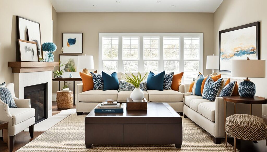 Transitional Living Room