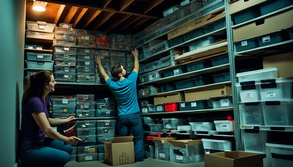 basement and attic storage