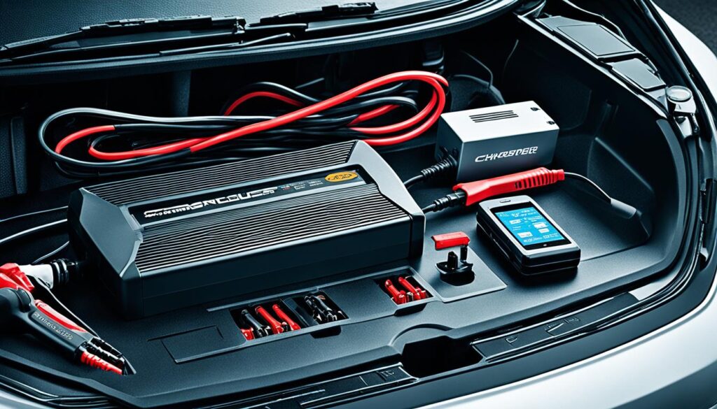 car battery charger features