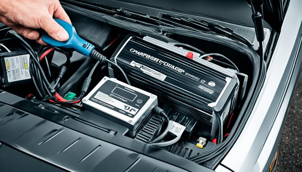 compact car battery charger maintenance