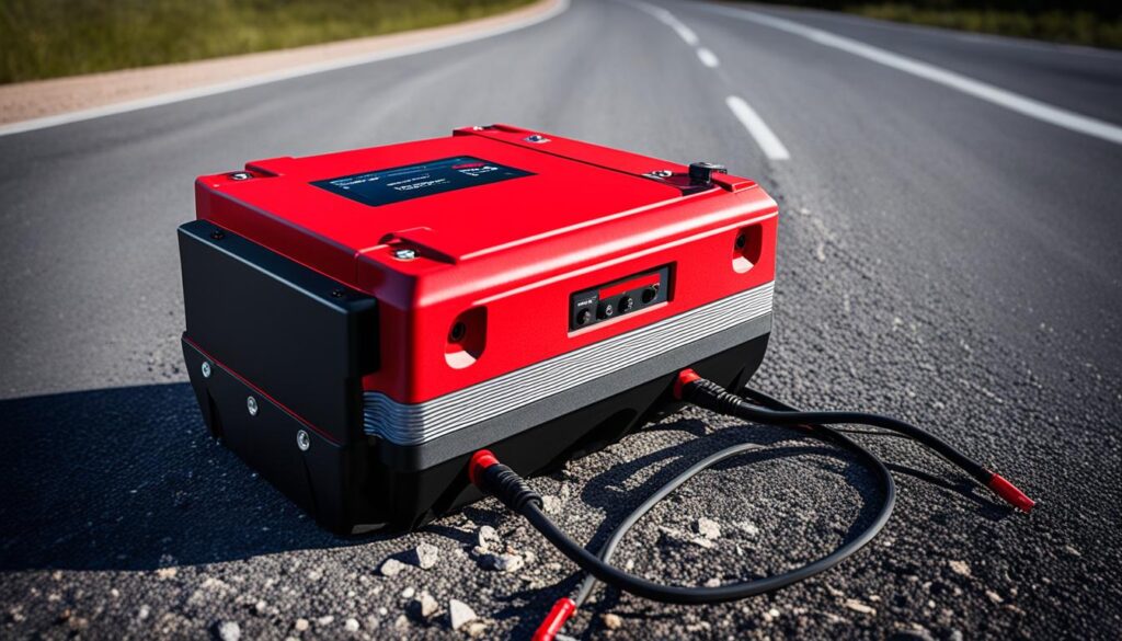 emergency roadside battery booster