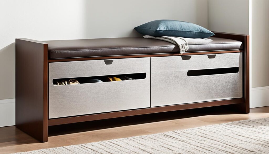 hallway furniture USA storage bench