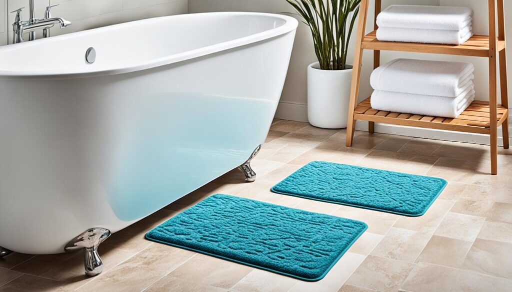 machine washable bath mats