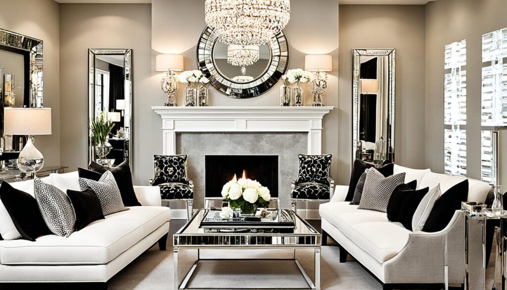 mirrored home accents