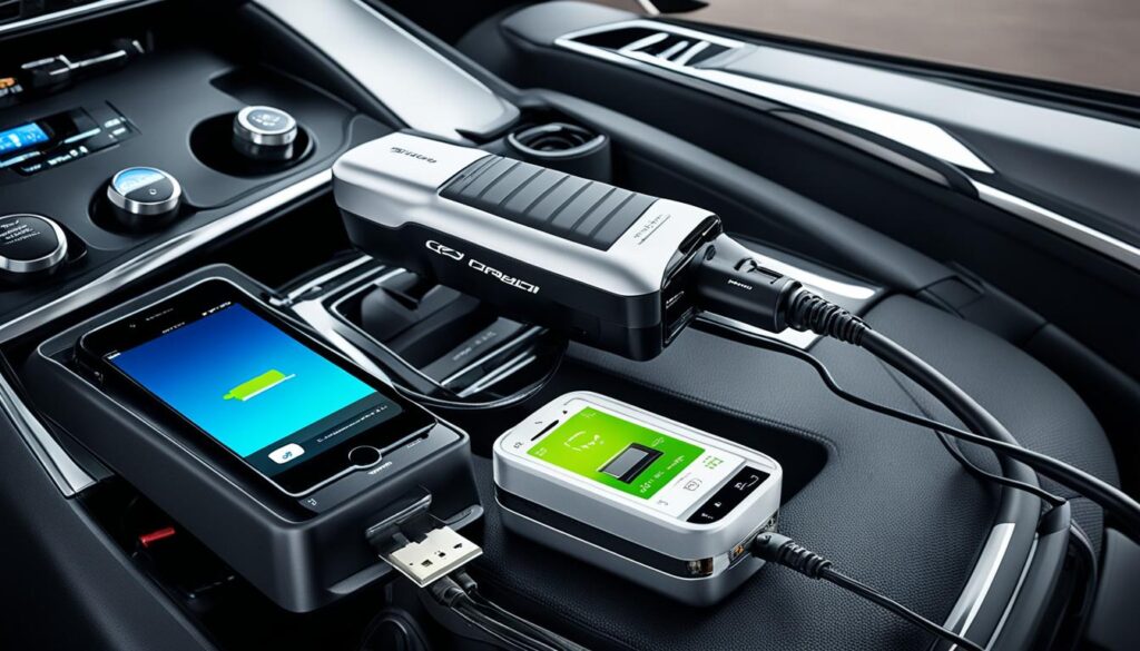 mobile battery charger for vehicles