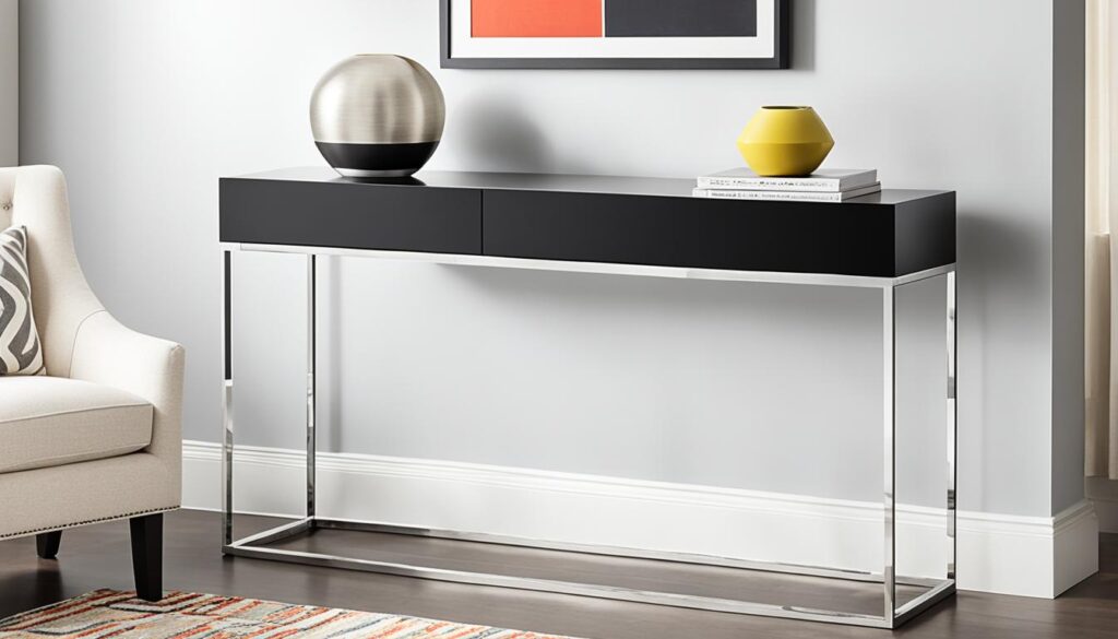 modern console tables