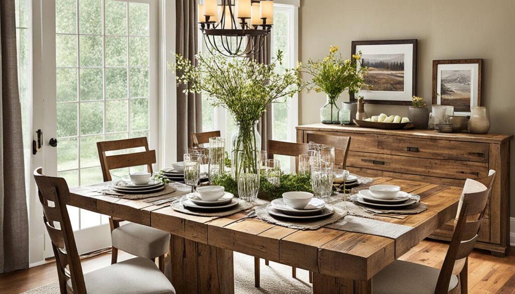 rustic dining tables