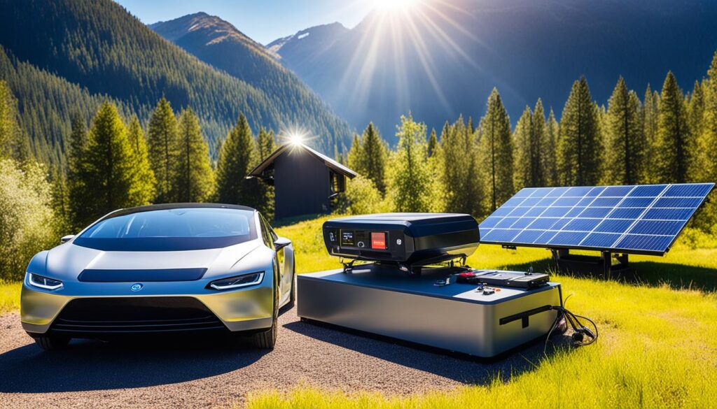 solar car battery power stations