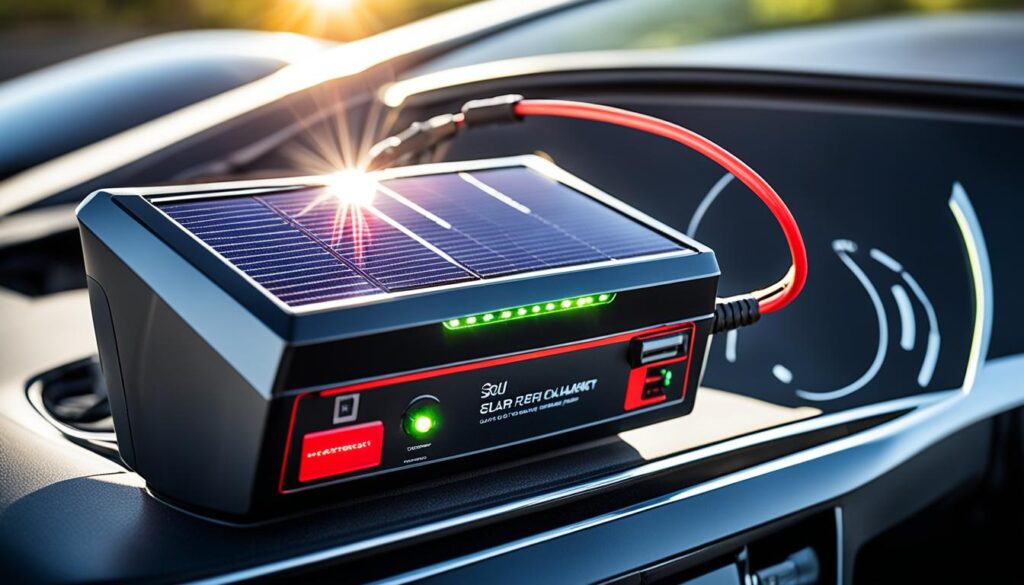 solar-powered car battery charger