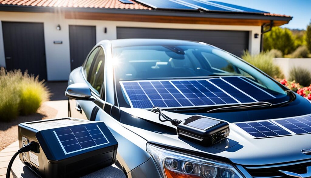 solar trickle charger for vehicles