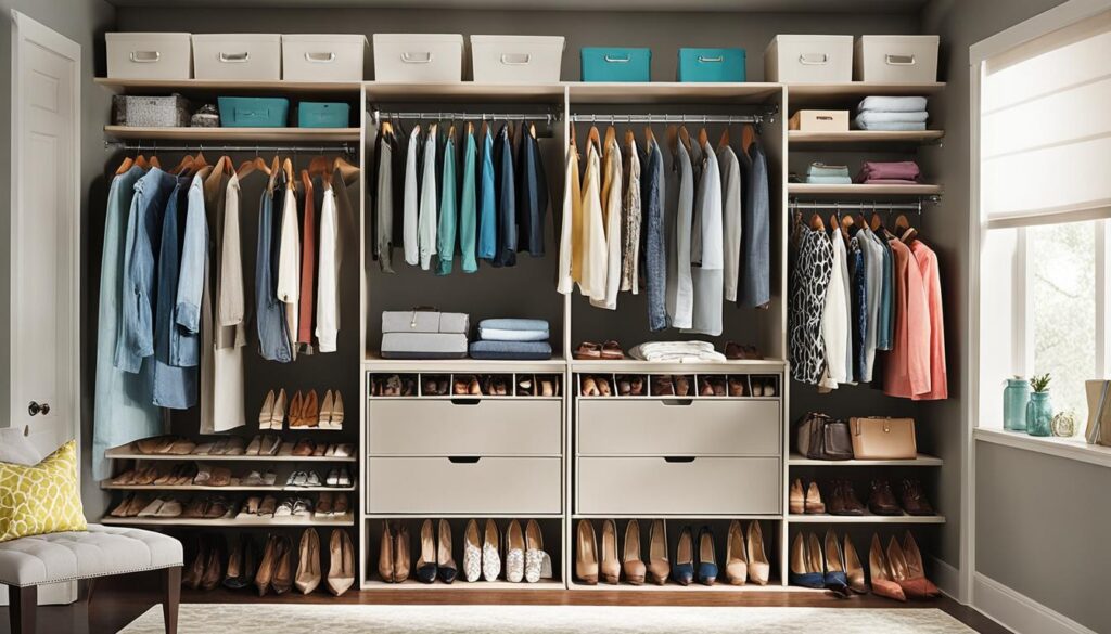 space-saving closet designs