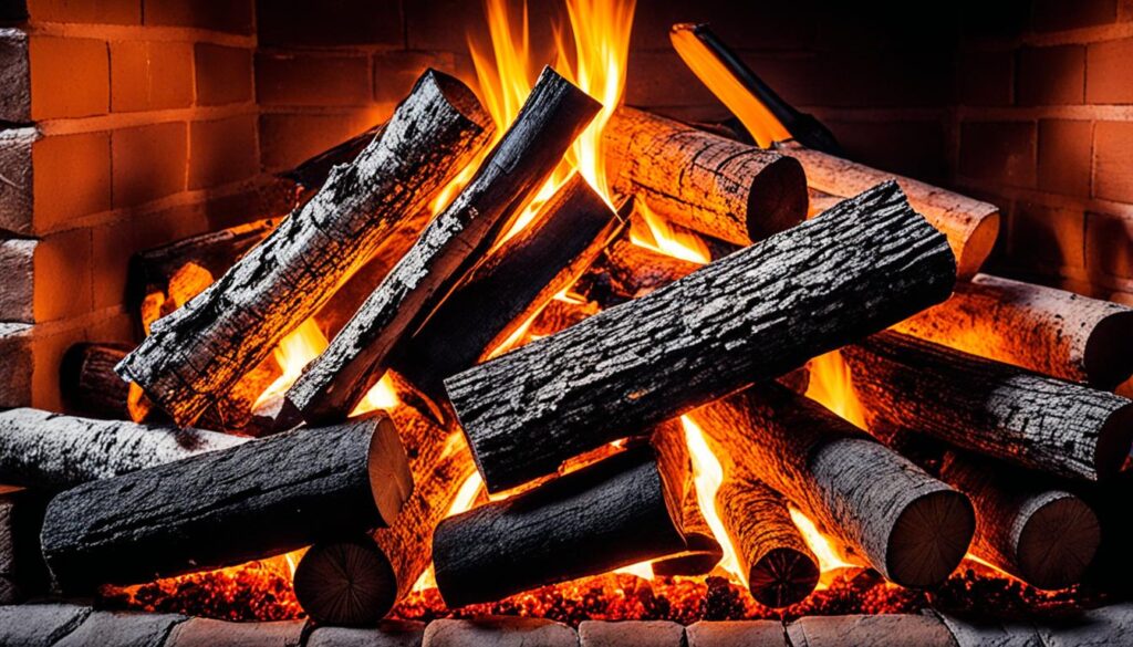 wood-burning fireplaces