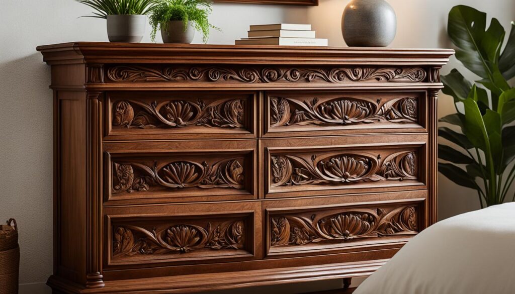 wooden dresser