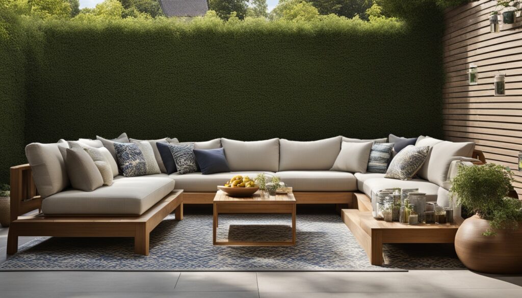 outdoor sofa decor