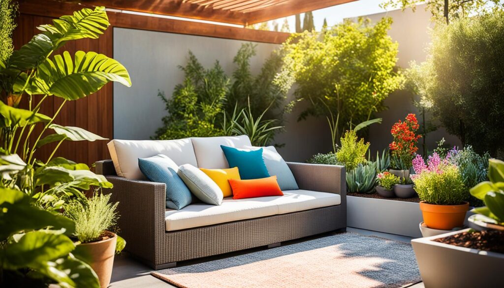 outdoor sofa decor