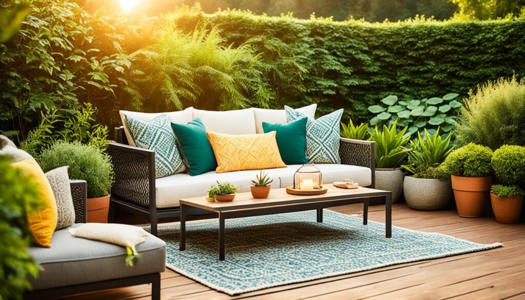 outdoor sofa decor