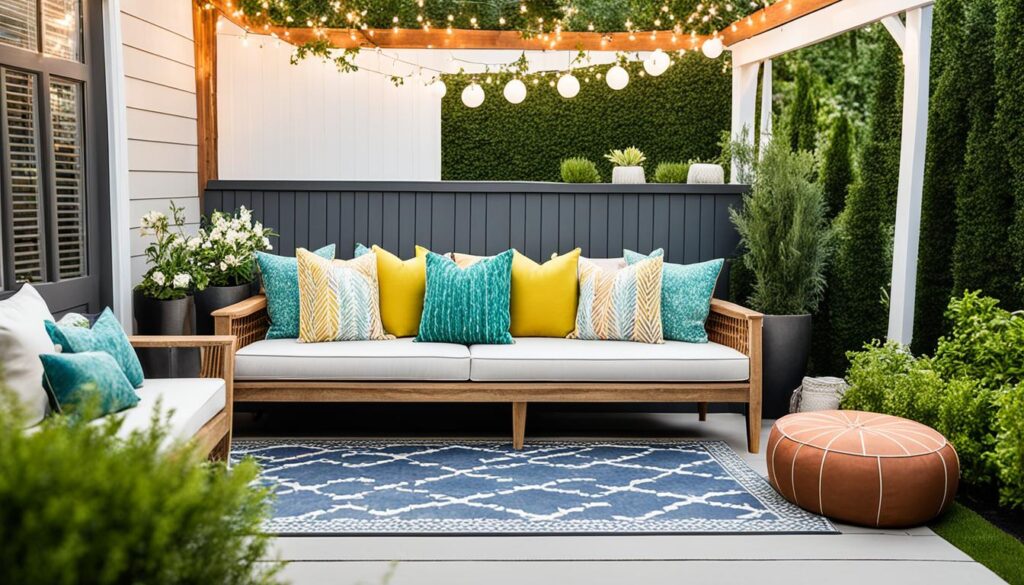 outdoor sofa decor