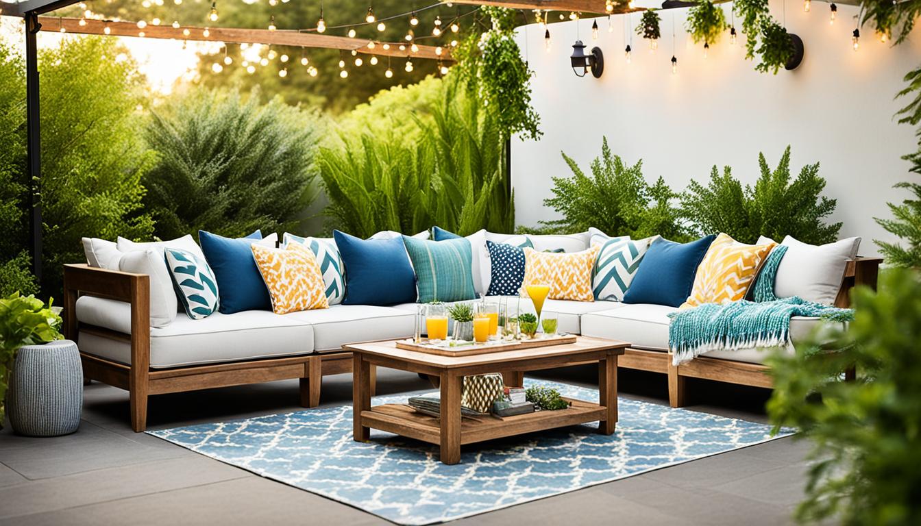 outdoor sofa decor