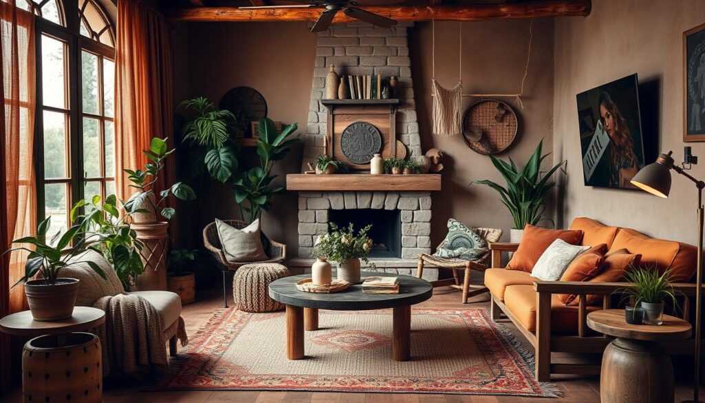 Earth toned home decor