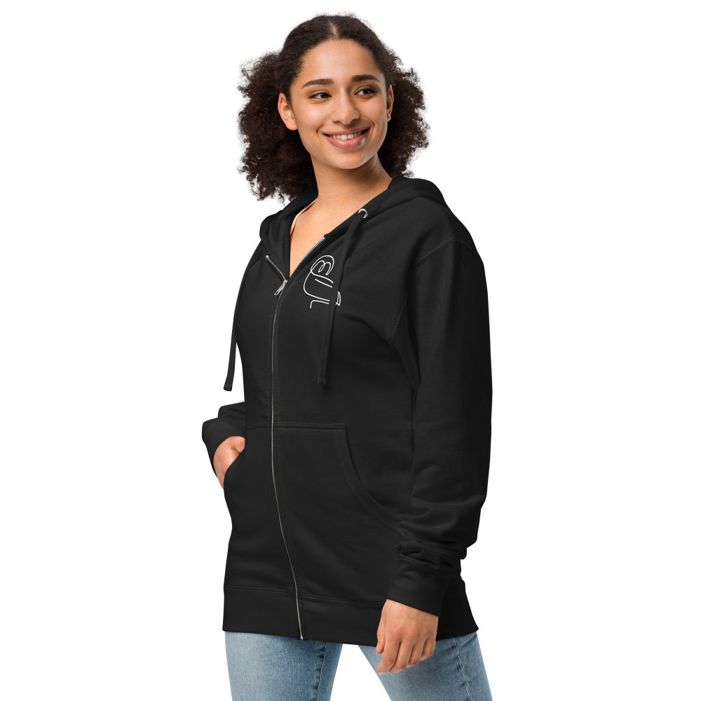 Gentle Crown Fragment  Admire playful beyond the ordinary - zip up hoodie