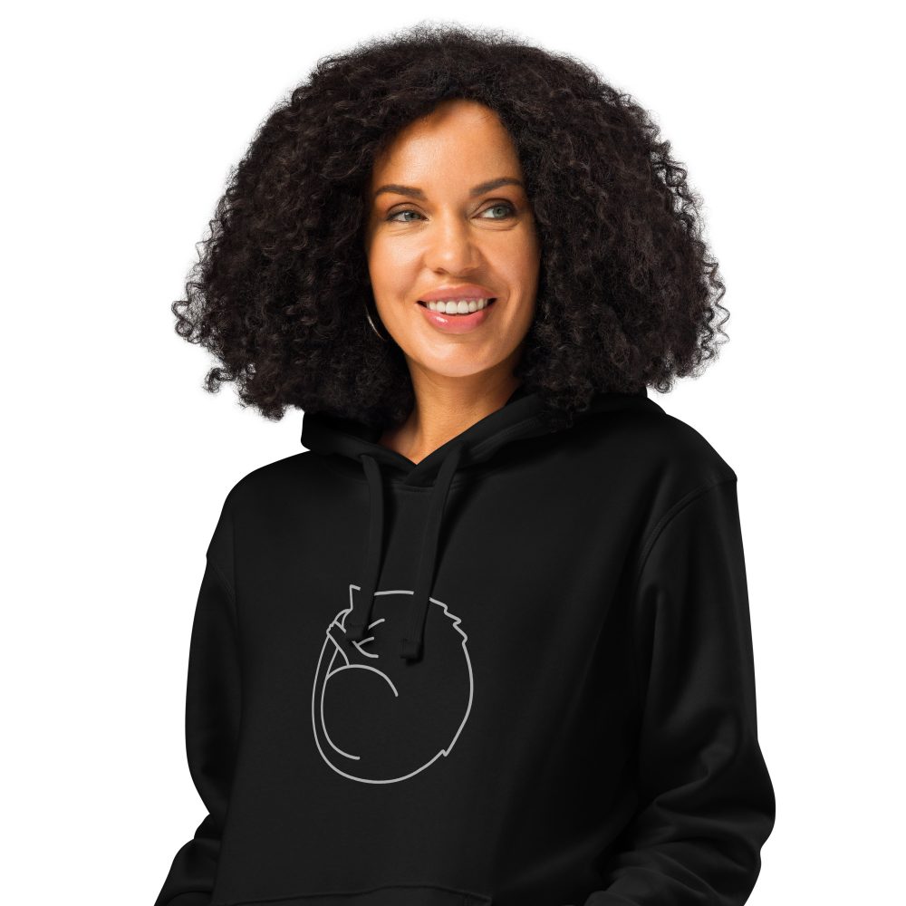 Purrmission to Lounge Unisex Hoodie – You’ve Been Approved - Image 2