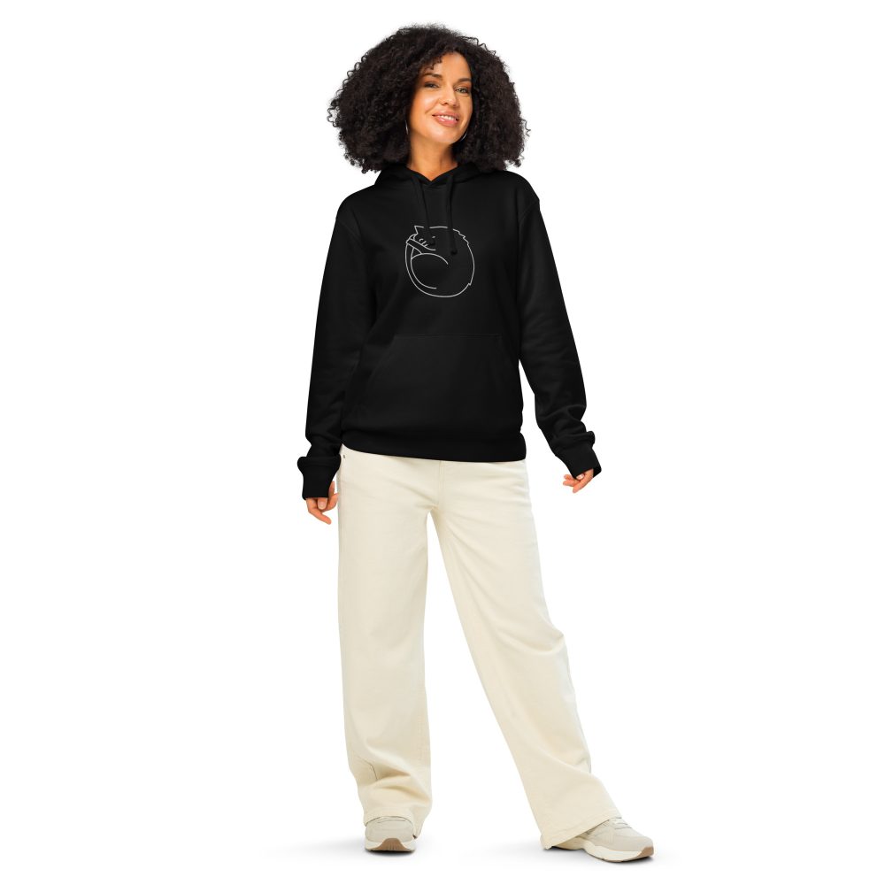 Purrmission to Lounge Unisex Hoodie – You’ve Been Approved - Image 3