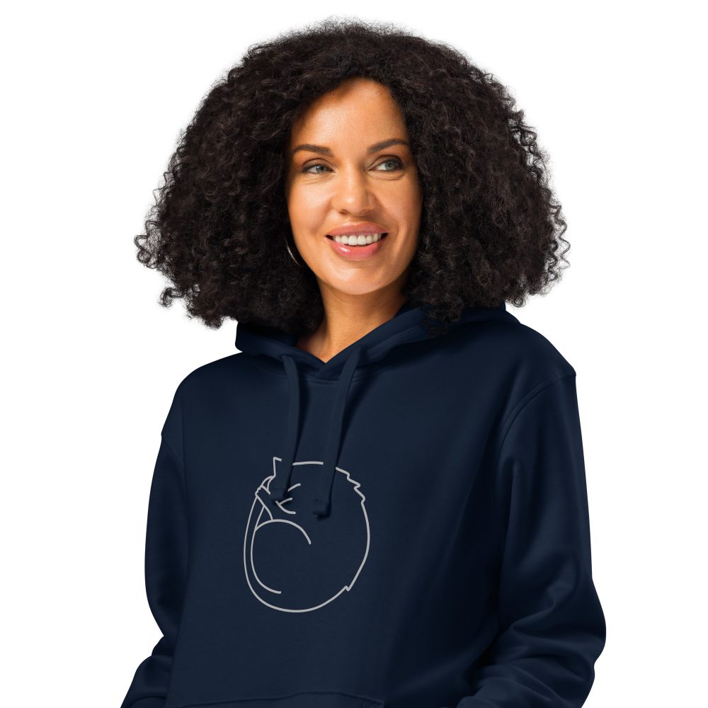 Purrmission to Lounge Unisex Hoodie – You’ve Been Approved - Image 5