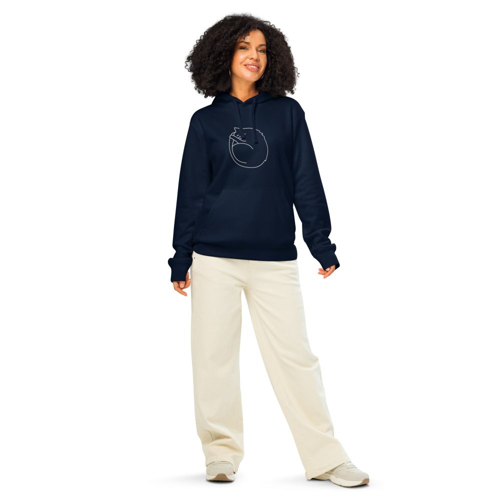 Purrmission to Lounge Unisex Hoodie – You’ve Been Approved - Image 6